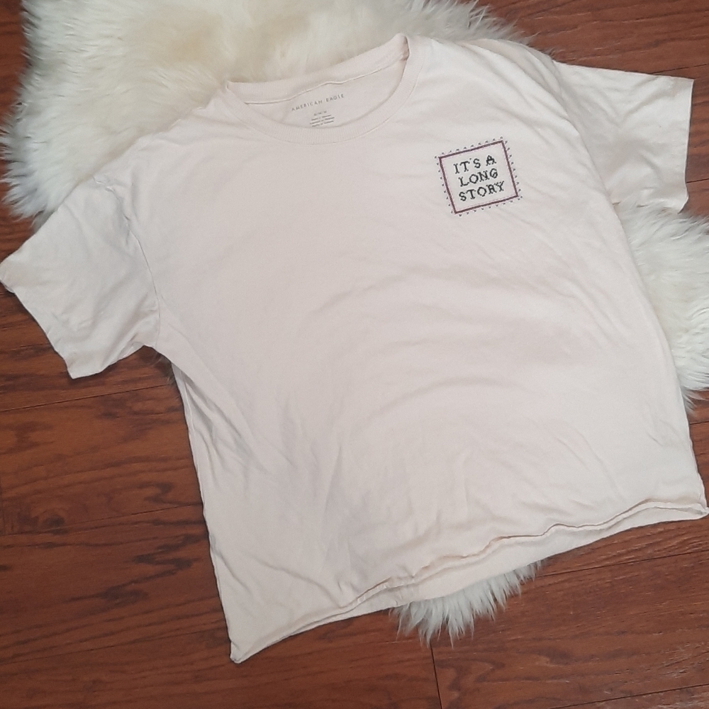American Eagle Rolled Hem Tshirt